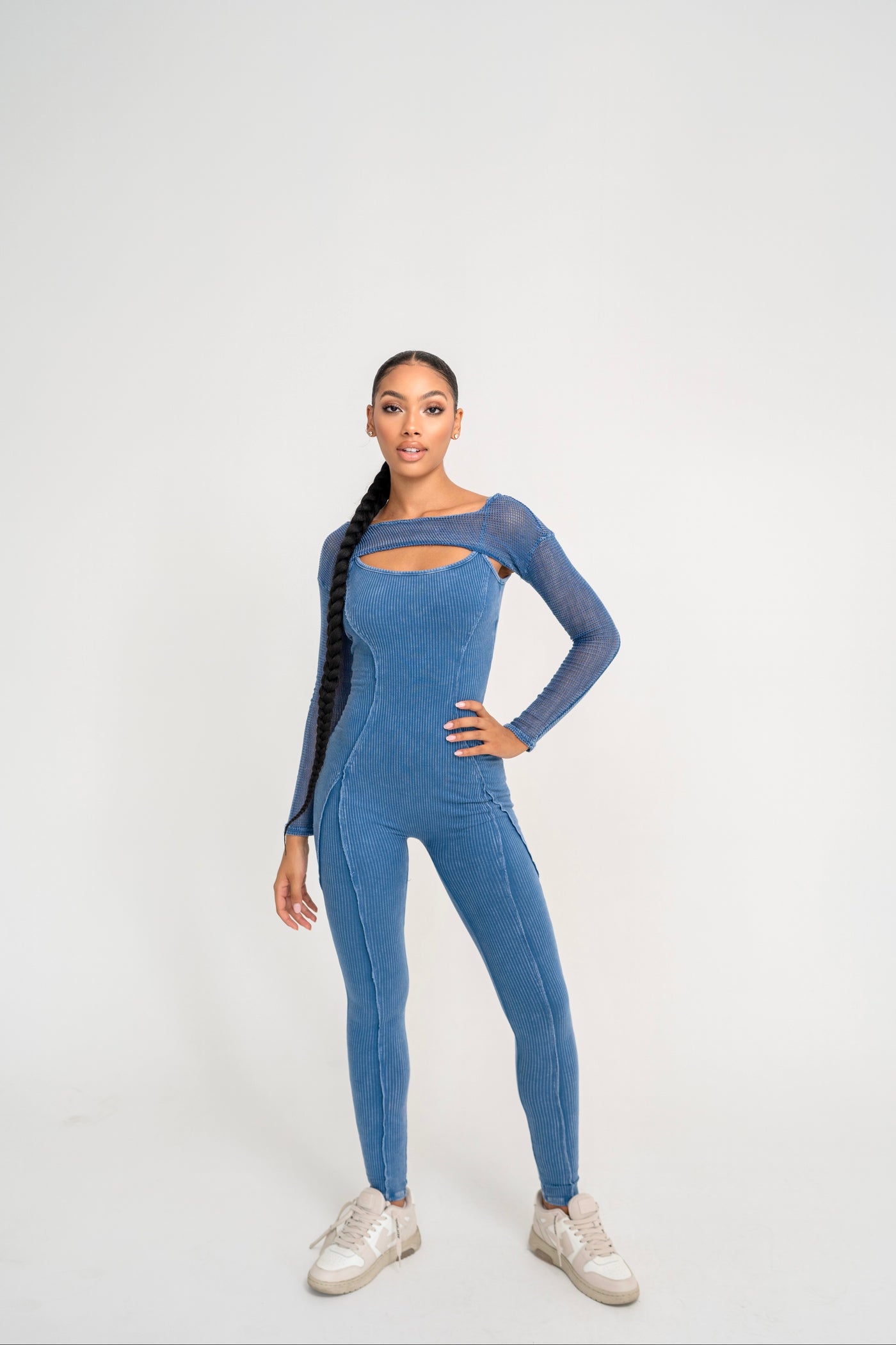 Blurred Lines Jumpsuit Set