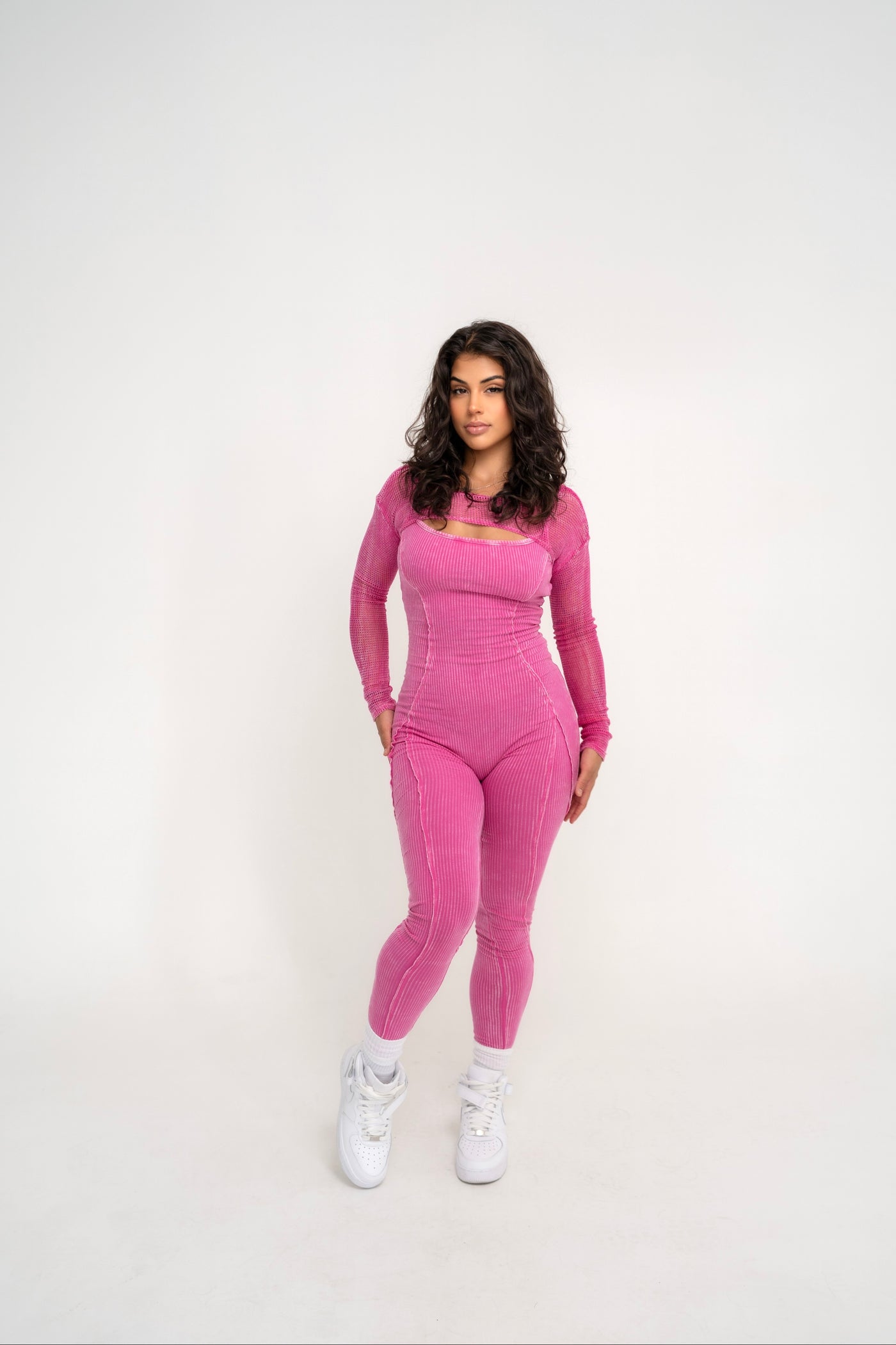 Blurred Lines Jumpsuit Set