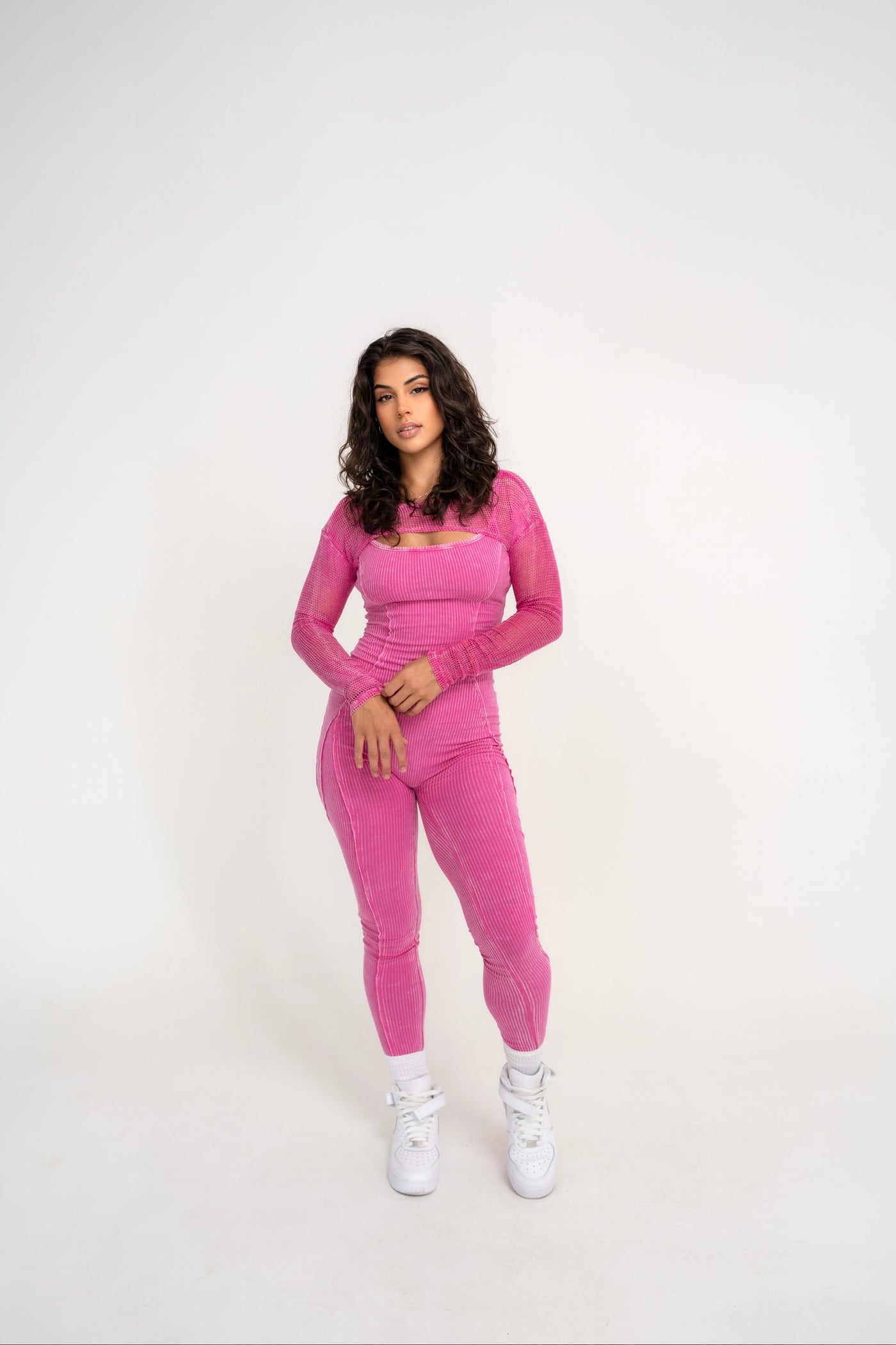 Blurred Lines Jumpsuit Set