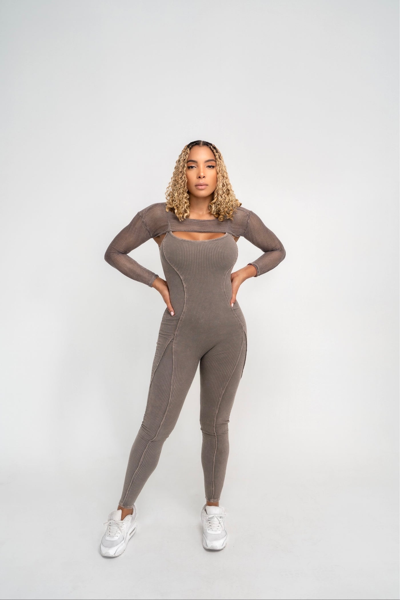 Blurred Lines Jumpsuit Set